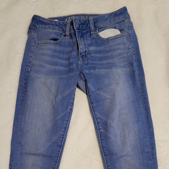 AE DENIM X HIGH-WAISTED JEGGING - Picture 1 of 6